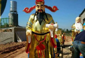 供應(yīng)文財(cái)神像，佛堂擺放，玻璃鋼文財(cái)神像生產(chǎn)