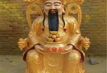 家用文財(cái)神像制作，寺廟神像，仿古文財(cái)神像廠家
