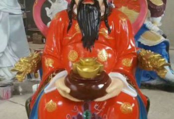 通用文財(cái)神像，彩繪工藝，玻璃鋼文財(cái)神像生產(chǎn)