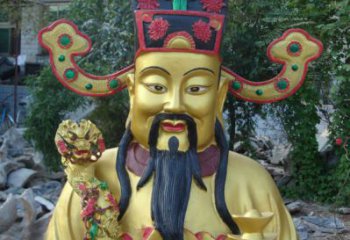 預(yù)定文財神像，家用神像，仿古文財神像廠家