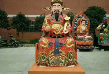 寺廟武財神像生產(chǎn)，鎏金彩繪神像，武財神像預(yù)用