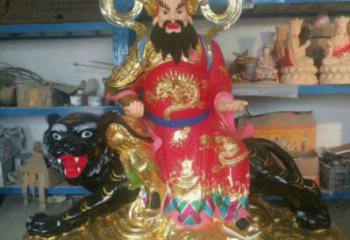 武財(cái)神像工廠，彩繪工藝，大型武財(cái)神像加工