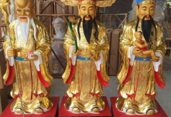 彩繪福祿壽神像廠，佛堂擺放，寺廟福祿壽神像廠家
