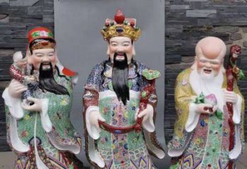 大型福祿壽神像廠家，佛堂擺放，家用福祿壽神像廠