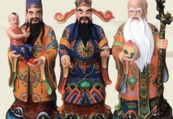 供應(yīng)福祿壽神像，仿古神像，彩繪福祿壽神像生產(chǎn)