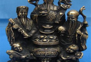 寺廟福祿壽神像生產(chǎn)，現(xiàn)代工藝，福祿壽銅神像定做