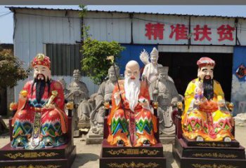 指定福祿壽神像，鑄銅工藝，家用福祿壽神像廠