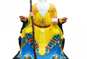 預(yù)定壽星神像，鎏金效果，彩繪壽星神像生產(chǎn)