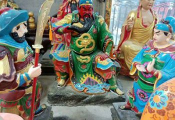 承接關(guān)公神像，彩繪工藝，關(guān)公神像選用