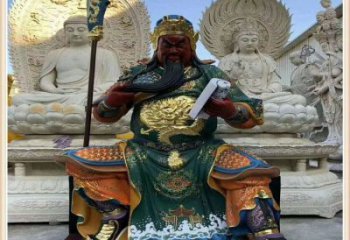 寺廟關公看書神像生產(chǎn)，家用神像，寺廟關公神像廠家