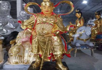 寺廟關(guān)公神像生產(chǎn)，鑄銅工藝，關(guān)公神像預(yù)用