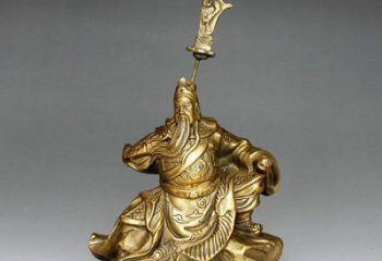 供應(yīng)銅關(guān)公神像，彩繪工藝，仿古銅關(guān)公神像廠家