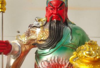 家用銅關(guān)公神像制作，佛堂擺放，銅關(guān)公神像預(yù)用