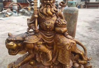 寺廟銅關(guān)公神像生產(chǎn)，現(xiàn)代工藝，寺廟銅關(guān)公神像廠家