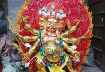 彩繪金剛佛像廠，現(xiàn)代工藝，寺廟金剛護(hù)法佛像廠家