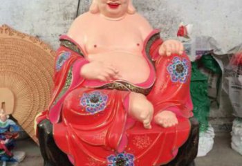 坐像彌勒佛，玻璃鋼佛像