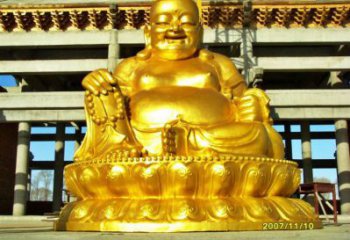 銅鑄造彌勒佛