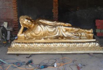 寺廟如來佛像生產(chǎn)，現(xiàn)代工藝，銅如來躺佛定做