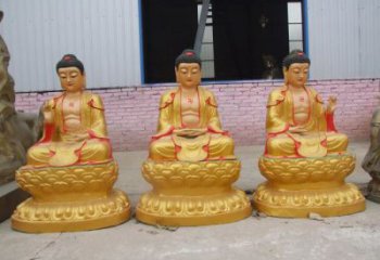 指定三世佛像，鎏金佛像，鑄銅三世佛像生產(chǎn)