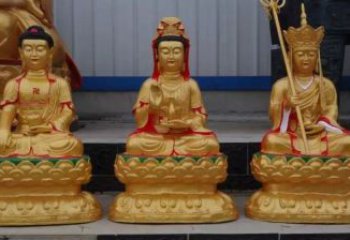 預(yù)定三世佛銅佛像，仿古佛像，家用三世佛銅佛像廠