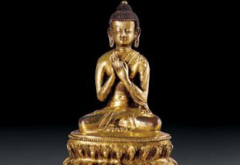 家用釋迦摩尼佛像制作，鎏金效果，寺廟釋迦摩尼佛像廠家