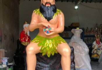 大型三皇神像廠家，彩繪工藝，五帝神像預用
