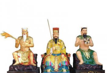 寺廟三皇神像生產，鑄銅工藝，寺廟五帝神像廠家