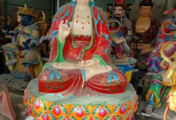 家用觀音佛像制作，彩繪佛像，玻璃鋼觀音佛像廠家