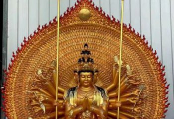 寺廟千手觀音佛像生產(chǎn)，彩繪工藝，觀音佛像承接