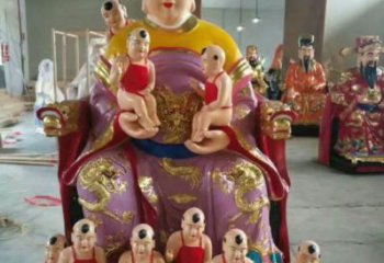 大型送子觀音佛像廠家，彩繪佛像，寺廟送子觀音佛像廠家