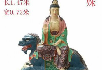 承接文殊普賢佛像，彩繪效果，玻璃鋼文殊普賢佛像生產(chǎn)