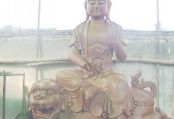常用文殊普賢菩薩銅佛像，鑄銅工藝，仿古銅佛像廠家