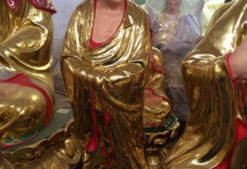 站相十八羅漢，十八羅漢貼金