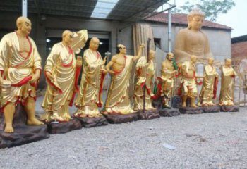 承接十八羅漢神像，鑄銅工藝，十八羅漢神像選用