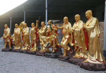 大型十八羅漢神像廠家，現(xiàn)代工藝，仿古十八羅漢神像廠家