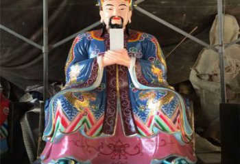 戶外三官大帝神像工廠，佛堂擺放，玻璃鋼三官大帝神像生產(chǎn)