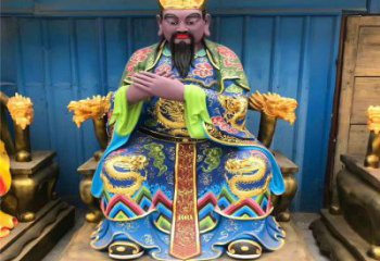 水官大帝神像制作，彩繪工藝，寺廟三官大帝神像廠家