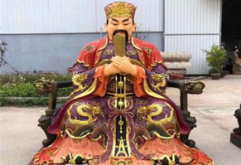 水官大帝神像制作，玻璃鋼材質(zhì)，玻璃鋼三官大帝神像廠