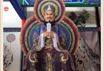 寺廟三官大帝神像生產(chǎn)，彩繪效果，三官大帝神像廠(chǎng)