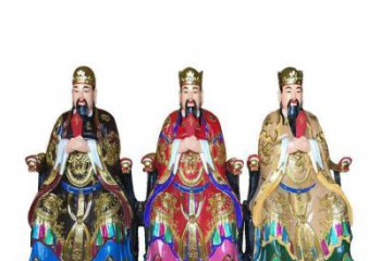 提供三官大帝神像，寺院擺放，寺廟三官大帝神像廠家