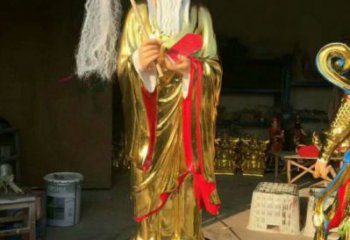 寺廟太上老君神像生產(chǎn)，鑄銅工藝，寺廟太上老君神像廠家