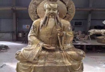 大型通天教主神像廠(chǎng)家，鑄銅工藝，通天教主銅神像廠(chǎng)家