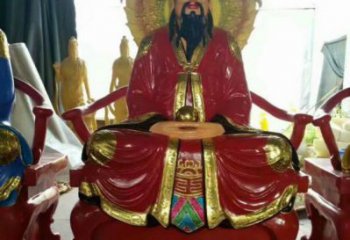 提供元始天尊神像，鑄銅工藝，寺廟元始天尊神像廠家