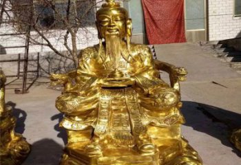 通用元始天尊神像，寺廟神像，鑄銅元始天尊神像廠