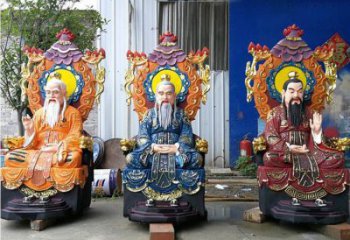 供應(yīng)三清天尊神像，玻璃鋼材質(zhì)，三清天尊神像預(yù)用