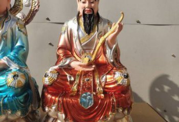 預(yù)定三清天尊神像，鎏金效果，三清天尊神像定做