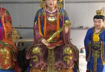 常用三霄奶奶神像，寺廟神像，玻璃鋼三霄奶奶神像生產(chǎn)