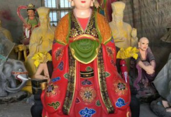 供應(yīng)三霄奶奶神像，彩繪工藝，三霄奶奶神像選用