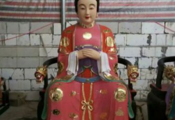 指定三霄奶奶神像，現(xiàn)代工藝，仿銅三霄奶奶神像定做