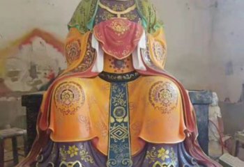 大型王母娘娘神像廠家，彩繪工藝，王母娘娘神像預(yù)用